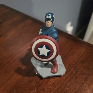 Captain America Figurine - Red, Blue & White Home Accent